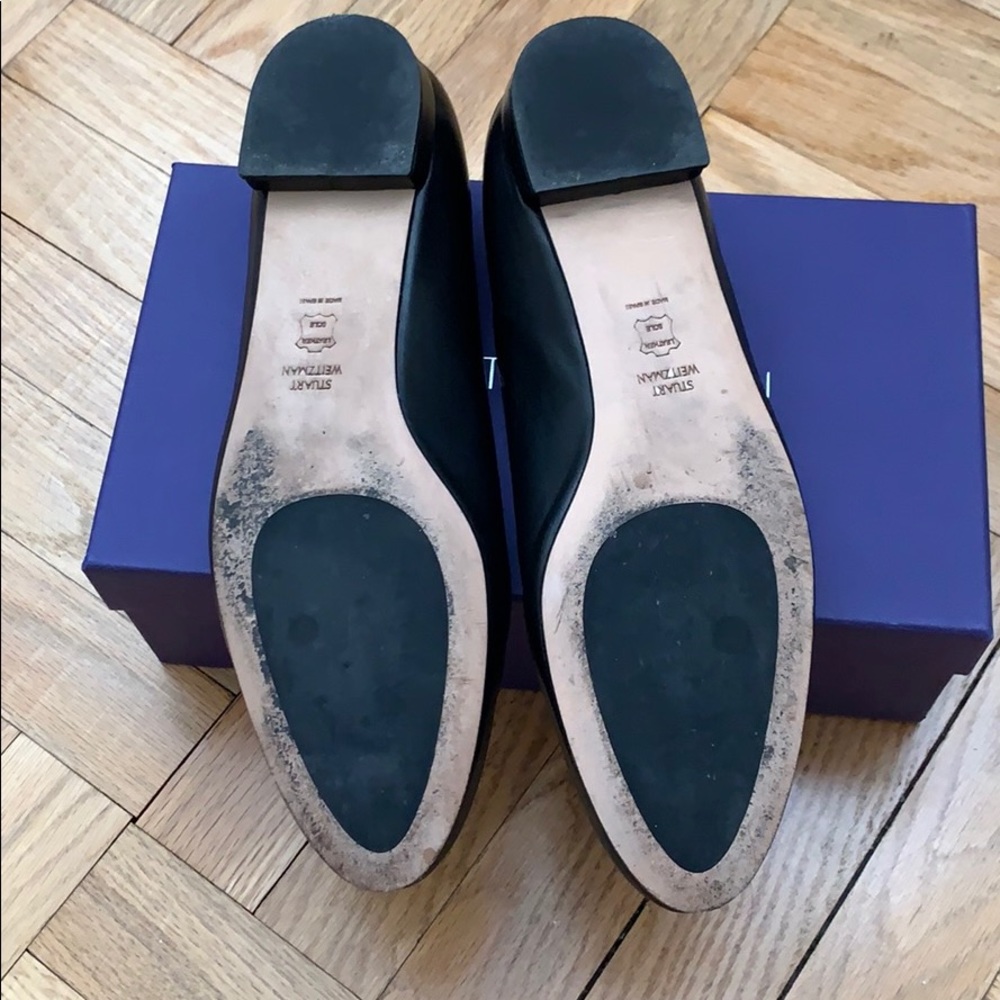 Authentic Stuart Weitzman Leather Flat Shoes - image 5